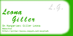 leona giller business card